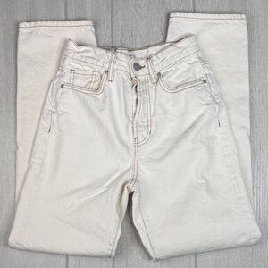 PacSun Dad Jeans size 24, off white